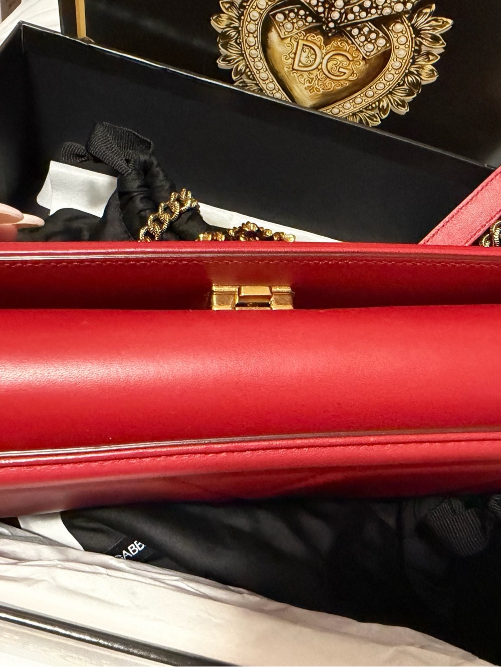 Dolce & Gabbana red Devotion bag - Picture 4 of 8